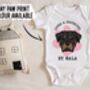 Rottweiler Dog Baby Onesie, thumbnail 3 of 6