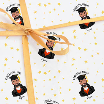Personalised Graduation Wrapping Paper Two Sheets, 2 of 11