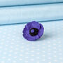 Purple Poppy Lapel Pin, thumbnail 1 of 2
