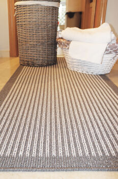 My Stain Resistant Durable Mats Stripe Silver, 2 of 3
