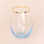 G Decor Set Of Four Lazaro Blue Ombre Tumbler Glasses, thumbnail 7 of 7