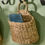 Set Of Two Woven Hanging Storage Baskets, thumbnail 3 of 6