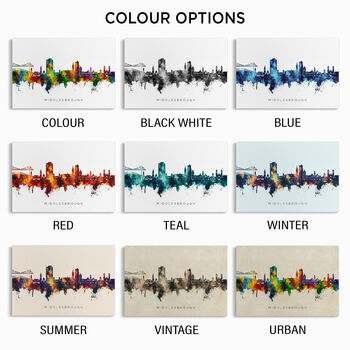 Middlesbrough Skyline Cityscape Art Print, 3 of 12