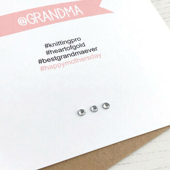 Personalised Hashtag Card For Grandma, 2 of 4