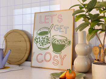 Let's Get Cosy Autumn Print, 3 of 4