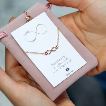 Delicate Infinity Necklace, 3 of 4
