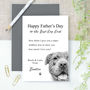 Personalised Staffie Father's Day Card From The Dog, thumbnail 1 of 4