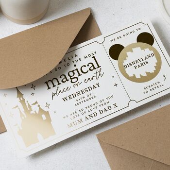 Personalised Disneyland Paris Scratch Reveal Voucher, 4 of 8