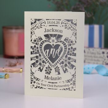 Personalised Civil Partnership Card, 9 of 9