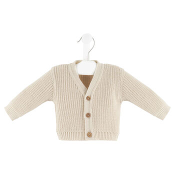 Personalised Taupe Knitted Cardigan, 9 of 11