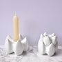 Set Of Three Sml Porcelain Candle Holders, thumbnail 7 of 8