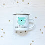 Owl Hot Chocolate Enamel Mug, thumbnail 3 of 3