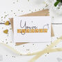 You're Engaged Wooden Tiles Card, thumbnail 1 of 2