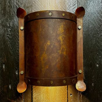 Corten Steel Curved Wall Light Surrounds Kastali, 5 of 11