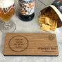 Personalised Oak Veneer Coaster Tray For Drinks Gift, thumbnail 1 of 4