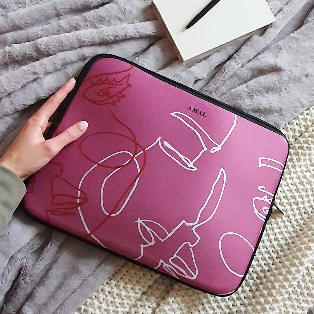 Personalised Padded Laptop Case By Rianna Phillips | notonthehighstreet.com