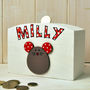 Personalised Money Box Cute Mouse, thumbnail 2 of 3