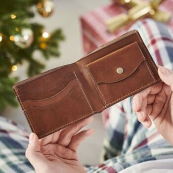 Full Grain Handmade Leather Wallet For Golfer, 5 of 8