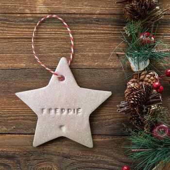 Personalised Star Christmas Decoration, 6 of 9