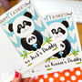Panda 1st Father's Day Card As Baby's Daddy, thumbnail 4 of 9