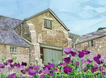 Trerice House Barns, Newquay, Cornwall Art Print, 2 of 3