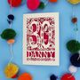 Personalised 30th Birthday Card Papercut Woodland Design, thumbnail 6 of 8