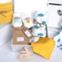Unisex Baby Gift Box Cloud Print, thumbnail 1 of 5