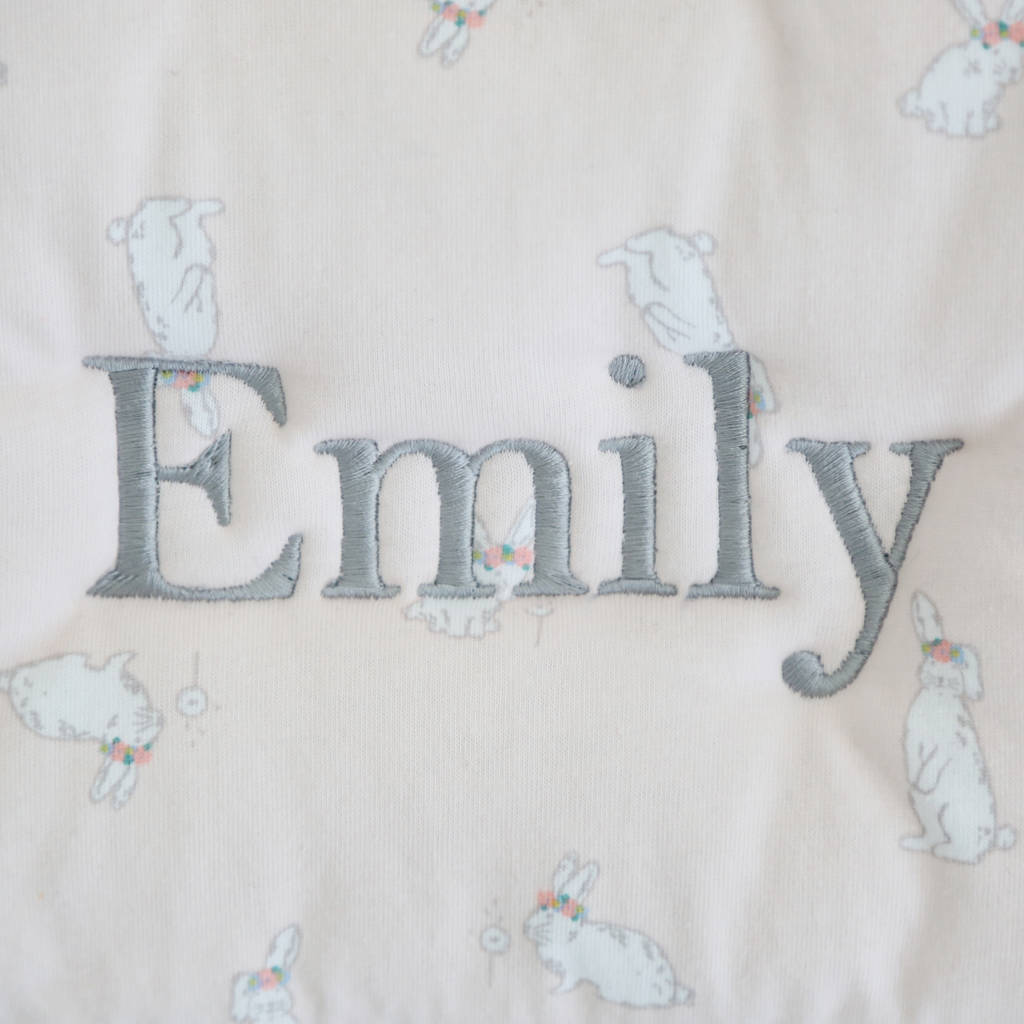 personalised pink bunny