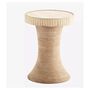 Bamboo Pedestal Table Tall, thumbnail 1 of 3
