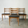 Mid Century Dining Chairs By Schreiber, thumbnail 2 of 4