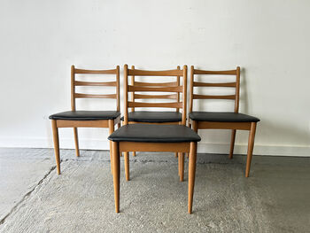 Mid Century Dining Chairs By Schreiber, 2 of 4