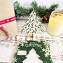 Personalised Green Christmas Keepsake Tree Card And Decoration, thumbnail 1 of 5