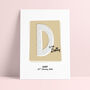 Retro Letter Personalised Typography Name Print, thumbnail 7 of 10