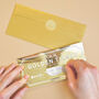 Personalised Golden Ticket Scratchable Gift Voucher, thumbnail 9 of 9