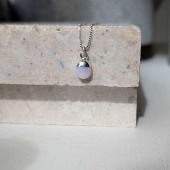 Pink Opal Gemstone Birthstone Necklace, 3 of 12