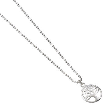Circle Tree Of Life Sterling Silver Necklace, 3 of 6