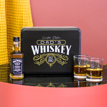 Personalised Whiskey Tin Gift Set, 3 of 9