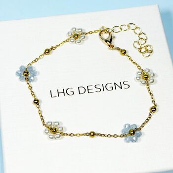 Something Blue Bridal Bracelet Gift, 4 of 4