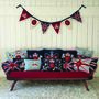 Union Jack Coronation Bunting In Hand Embroidered Wool, thumbnail 1 of 5