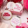 Girl Power Mini Embroidery Hoop Shelf Decor, thumbnail 1 of 6