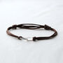 Men's Personalised Family Links Cord Bracelet, thumbnail 1 of 3