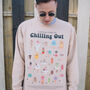 Chilling Out Men's Ice Cream Guide Sweatshirt, thumbnail 3 of 4
