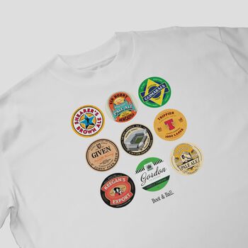 Newcastle Beer Mats Oversized T Shirt, 3 of 10