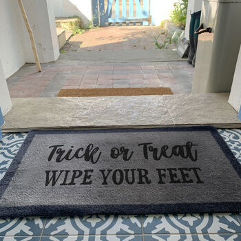 Halloween ‘Trick Or Treat’ Internal Doormat, 2 of 2