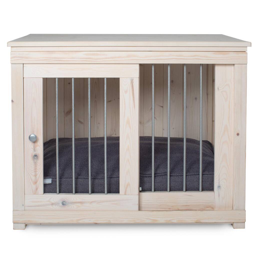 Wooden Sliding Door Dog Crate By Lords & Labradors