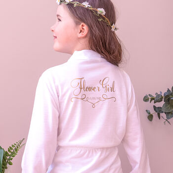 Personalised Wedding Dressing Gown For A Bridesmaid, 3 of 12