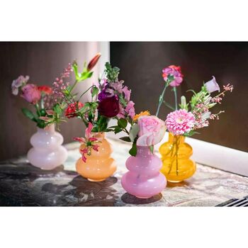 Skrzyszow Glass Vase Small Tangerine, 4 of 6