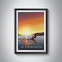 Go Wakeboarding Travel Poster Art Print, thumbnail 1 of 8