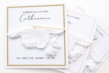 Mummy To Be Congratulations Card Pregnancy Announcement / Baby Shower, 3 of 5