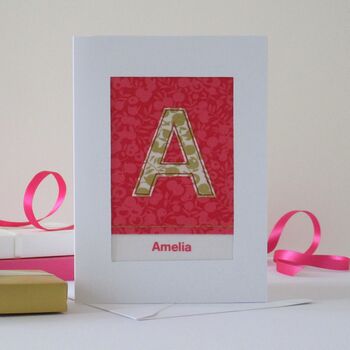 Gold Initial Card, 7 of 7